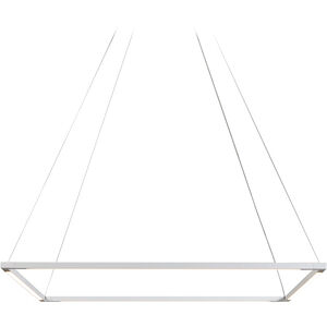 Z-Bar LED 25.98 inch Matte White Pendant Ceiling Light, Square
